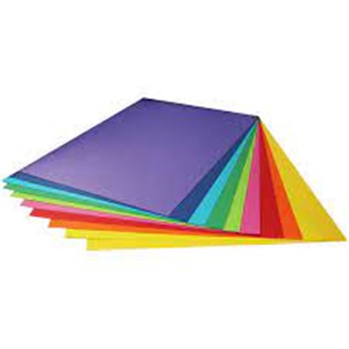 Rainbow Fluoro Spectrum Board A3 Assorted Colours 200gsm Pack of 60